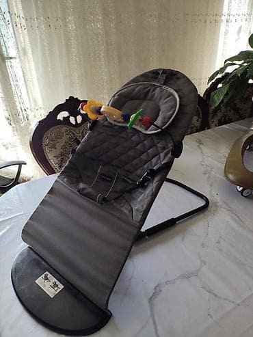 Детский шезлонг, Качалка, Железо, цвет - Серый