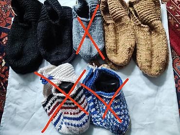 гольфы женские: Следки мужские и женские размеры от 36до 44, по 250 сом,пряжа — 6