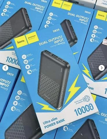 Мобильные телефоны и аксессуары: Портативный аккумулятор HOCO DB29 Ultra Slim, 10000 мА·ч - Емкость — 1