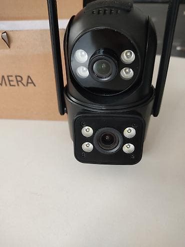 Уличная поворотная Wi‑Fi IP‑камера наблюдения - Двойной модуль: два