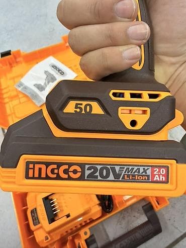 без двиготеля: Аккумуляторная бесщёточная дрель-шуруповёрт INGCO CDLI205062 в кейсе — 5