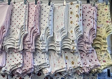 одежда для малыша: Детские трусики из хлопка с принтами Пара трусики + майки размер 26-34 — 9