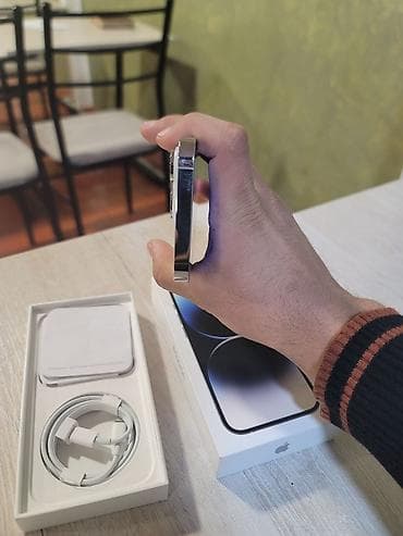 работа в бишкеке швейный цех: IPhone 14 Pro, Б/у, 256 ГБ, Серебристый, Коробка, 82 % — 2