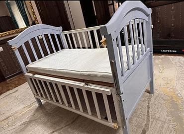 детский комоды: Детская приставная кроватка, Без колесиков — 4