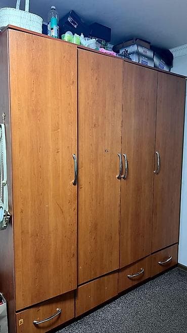 детский мебель ош: Шифоньер, шкаф для одежды, Прямой, ЛДСП — 1