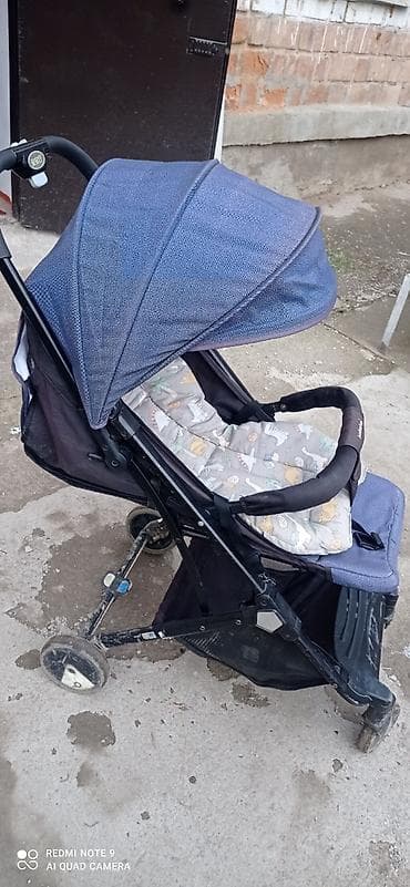 easy wolker: Коляска, цвет - Голубой, Б/у — 1