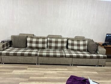 диваны в стиле лофт: Түз диван, Колдонулган — 1