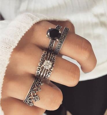 свадебные наборы ручной: Элегантный набор колец в винтажном стиле 💍 Создайте изысканный акцент — 1