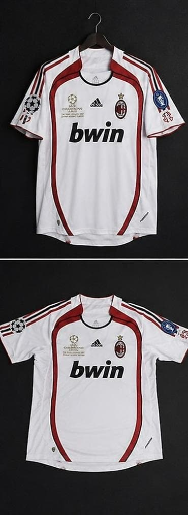 футбольные: Футбольная майка Adidas AC Milan, выездная, сезон Лига чемпионов — 3