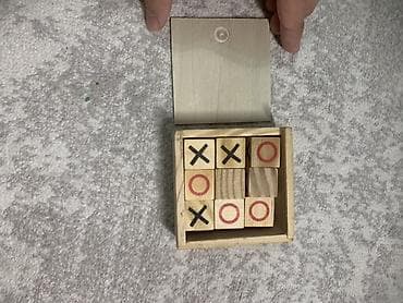 third edition solution: Деревянная мини-игра «Крестики-нолики» в компактной коробочке. Набор — 2