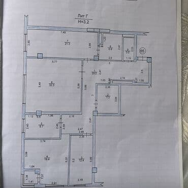 квартира 4 комн: 4 комнаты, 140 м², Элитка, 10 этаж, ПСО (под самоотделку) — 2