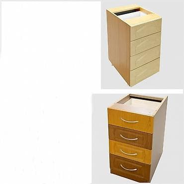 Шкафчик с выдвижными ящичками, тумба, кухонный стол, фасад мдф