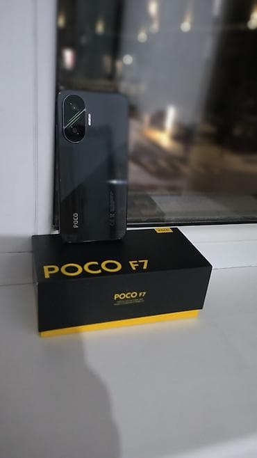 redmi note 14 pro: Poco F7, Б/у, 256 ГБ, цвет - Черный, 2 SIM — 1
