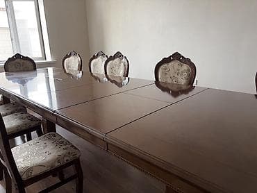 Мебель: Стол и стул для зала, Б/у — 5