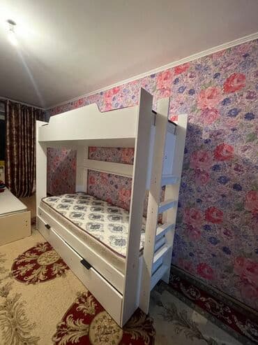 детская кровать 7 в 1: Детская гарнитура, Новый, Для девочки, Для мальчика, Дерево, цвет - Белый, Платная доставка, Самовывоз — 3