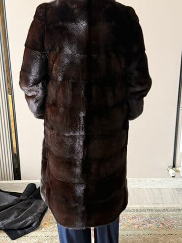шуба кроликовая: Шуба, Норка, Длинная модель, M — 2