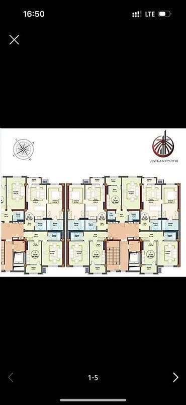 flat osh: Сдан, Элитка, 1 комната, 49 м² — 3