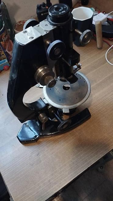 Дрелдер: Микроскоп поляризационный МП-3, Ленинград, 1951 г., серийный № 31010 — 2