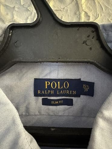 женские джинсы: Рубашка Polo Ralph Lauren Slim Fit - Модель: классическая рубашка с — 3