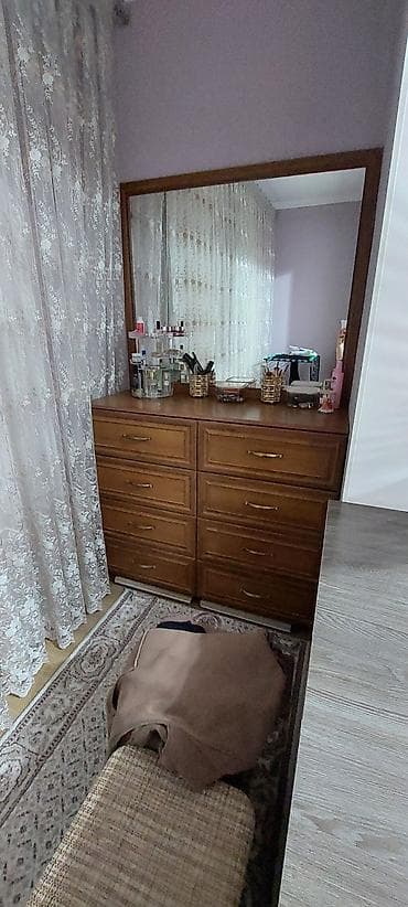 Спальные гарнитуры: Спальный гарнитур, Б/у, Двуспальная кровать, МДФ, Самовывоз, цвет - Коричневый — 2