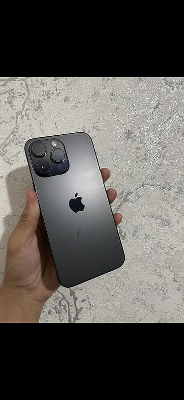 IPhone 14 Pro Max, Б/у, 256 ГБ, Black Titanium, Чехол, 80 %