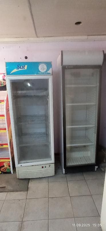 Холодильное оборудование: Два вертикальных холодильника-витрины для магазина/кафе. кичинейкейи — 3