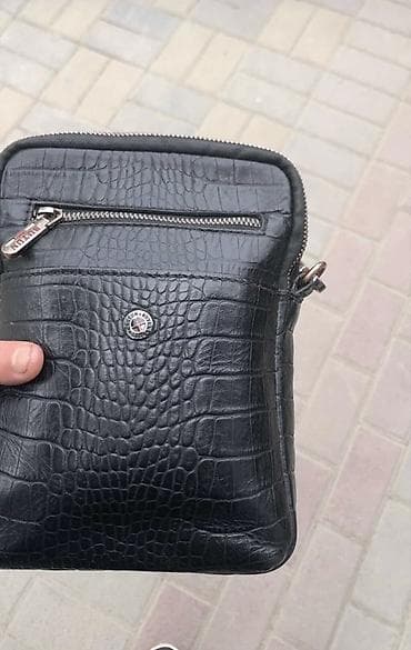samsung galaxy note 21 ultra: Сумка-планшет через плечо, черная, с тиснением под крокодила — 2