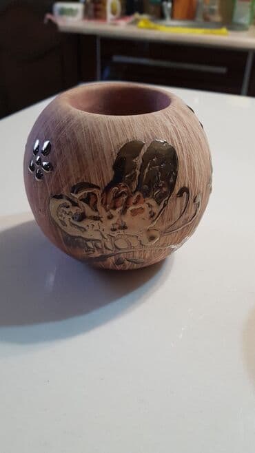 кант мис: Подсвечники стильные дизайнерские. Керамика. 2 шт. Цена за оба. В — 5