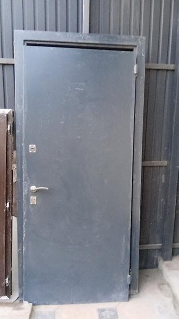 Металлическая дверь с коробкой, распашная - Материал: сталь, полотно
