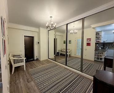 квартира в каракол: 2 комнаты, С мебелью полностью — 7