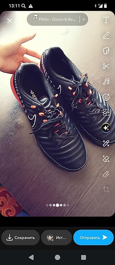минифутбол: Футбольные бутсы/42 размер Nike Tiempo оригинал качественный носили — 4