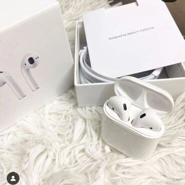 Вкладыши, Apple, Новый, Беспроводные (Bluetooth), Классические