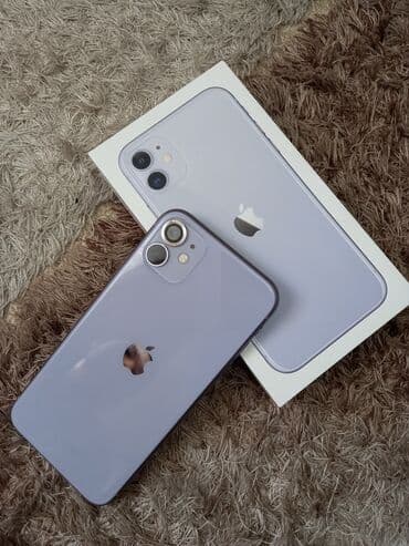 айфон 11 бу купить: IPhone 11, Колдонулган, 128 ГБ, Заряддоочу түзүлүш, Коргоочу айнек, Каптама, 75 % — 1