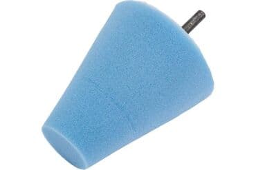 насадка для полировки на шуруповерт: Губка полировальная конусная 80х30 мм для дрели — 2