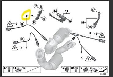 кислородный датчик: Кислородный датчик. Лямбда-зонд. Регулирующий лямбда зонд. передний — 3