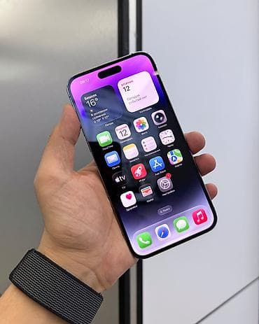 Техника жана электроника: IPhone 14 Pro Max, Колдонулган, 128 ГБ, Deep Purple, Коргоочу айнек, Каптама, Бөлүп төлөө менен, 86 % — 2
