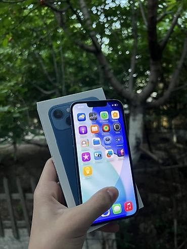 iphone 11 цена бишкек бу: IPhone 13, Колдонулган, 128 ГБ, Көк, Куту, 75 % — 3