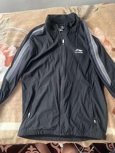nike tech flees: Спортивный набор одежды: 1) Легкая ветровка Li-Ning, черная - Прямой — 1