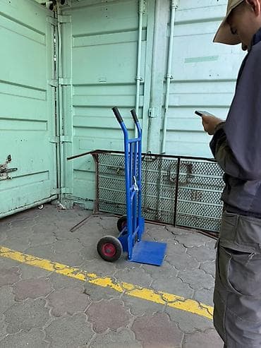 ручные лебедки: Ручная тележка-рокла (двухколёсная) - Конструкция: стальная рама с — 3