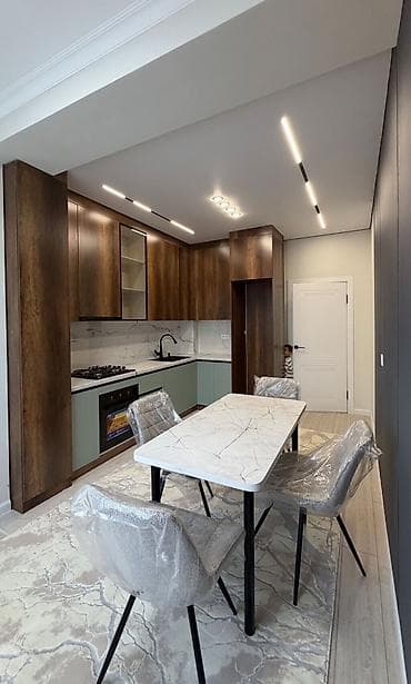 osh flat: 2 комнаты, 77 м², Асанбай мкр Элитка, 10 этаж, Дизайнерский ремонт — 1
