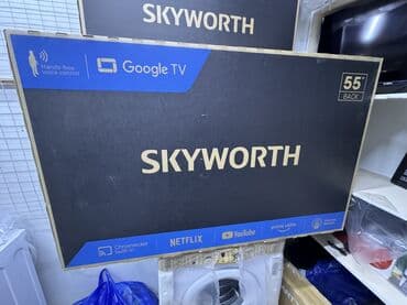 наушники regrsi: Телик Телевизор skyworth 55Q66G матовый экран диагональ 140 см 55" 4k — 1