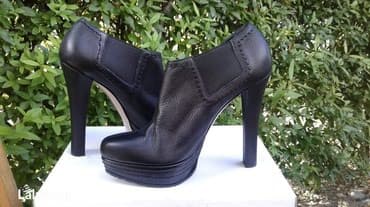 Женская обувь: Продаю батильоны новые! Каблук 13. 5 см, размер 38, цвет чёрный — 3