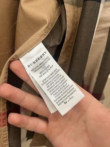 рубашка голубая: Мужская рубашка, M, Burberry, Б/у, Самовывоз, Платная доставка — 3