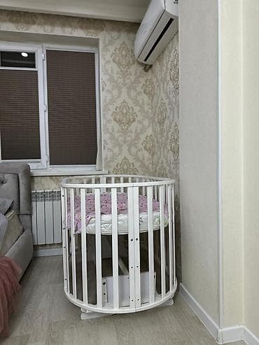 Балдар эмереги: Люлька, Колдонулган, Бешик, МДФ, түсү - Ак — 3