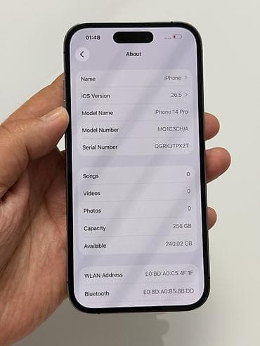 i store: IPhone 14 Pro, Б/у, 256 ГБ, Deep Purple, Защитное стекло, Чехол, 100 % — 10