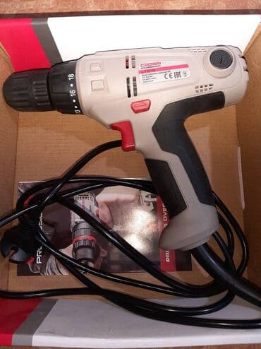 дирел: Продам электродрель CROWN новая, СТ10113 200W. В упаковке, не — 2