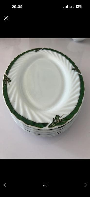 dish sets: Продаю набор (8шт больших овальных тарелок, 12шт больших круглых, 12шт — 2
