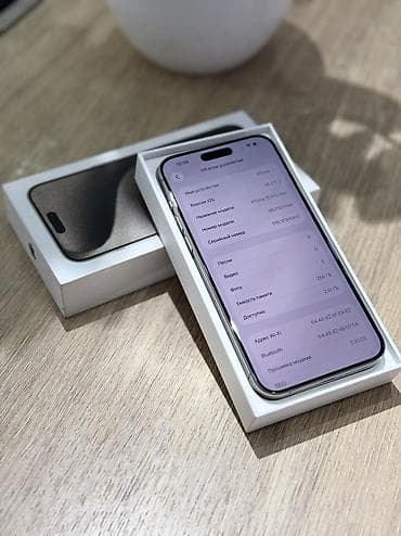 iphone cs max: IPhone 15 Pro Max, Б/у, 256 ГБ, Natural Titanium, Коробка, 87 % — 5