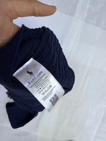 полузамок: Мужская толстовка, S, M, L, Polo Ralph Lauren, Новый, цвет - Синий, Самовывоз — 3