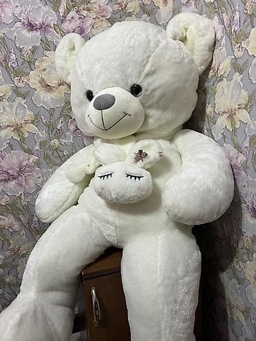 буу кийим: Большой мягкий медведь-плюшевый, белоснежный. Рост 125см. В абсолютно — 2